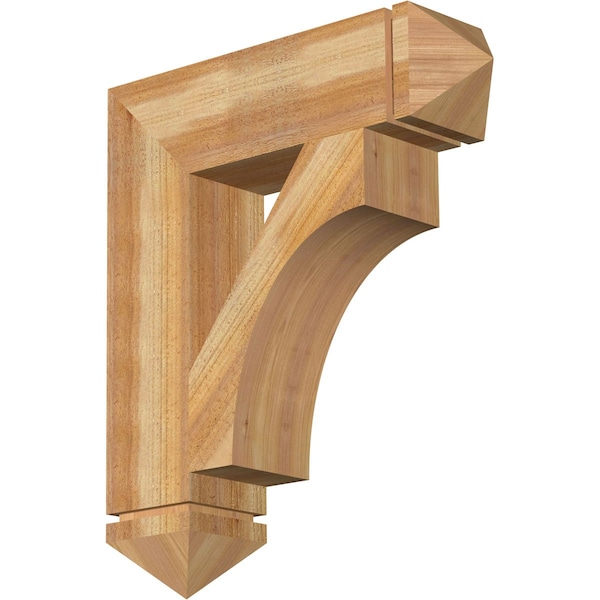 Ekena Millwork Westlake Arts & Crafts Rough Sawn Bracket, Western Red Cedar, 6"W x 24"D x 28"H BKT06X24X28WTL03RWR - main